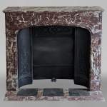Regence style mantel in Red marble from the North