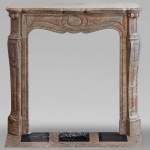 Pompadour mantel in Enjugerais marble