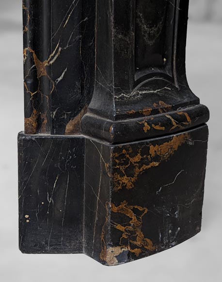 Louis XV style mantel with Portor marble-7