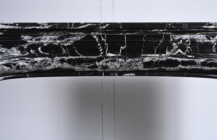 Regence style mantel in Marquina marble-1