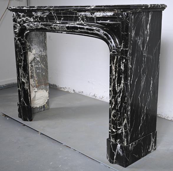 Regence style mantel in Marquina marble-6