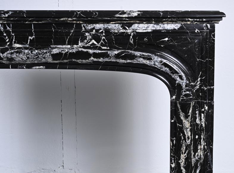 Regence style mantel in Marquina marble-7