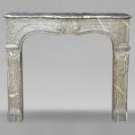 Louis XV period mantel in green Campan marble