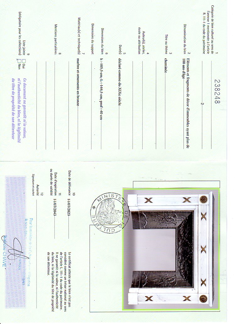 Export certificate