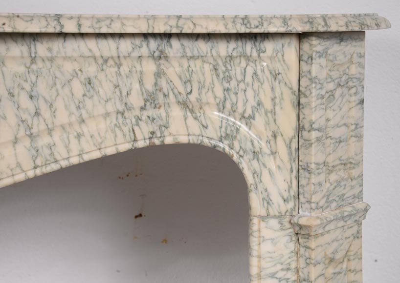 Louis XV style Pompadour mantelpiece in Vert d’Estours marble-6