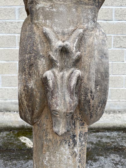 Stone mantel, 17th century-9