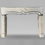 Louis XV period stone mantel