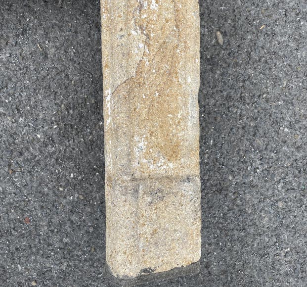 Louis XV period stone mantel-11