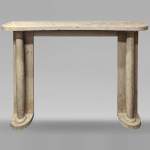 Art Deco console in Comblanchien stone