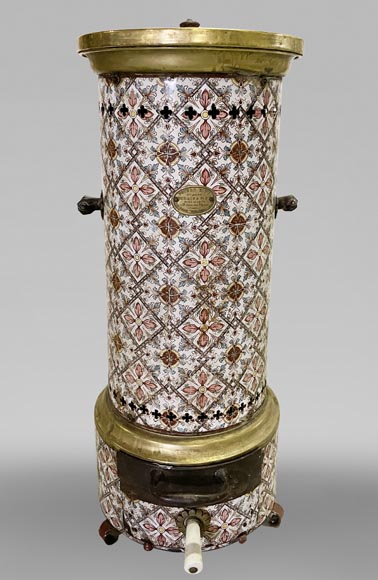 Antique polychrome stove-0