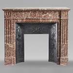 Small Louis XVI style mantel with Campan marble jambs