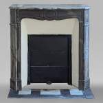 Louis XV style Pompadour mantel in Campan marble