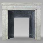 Louis XVI mantel in Carrara marble