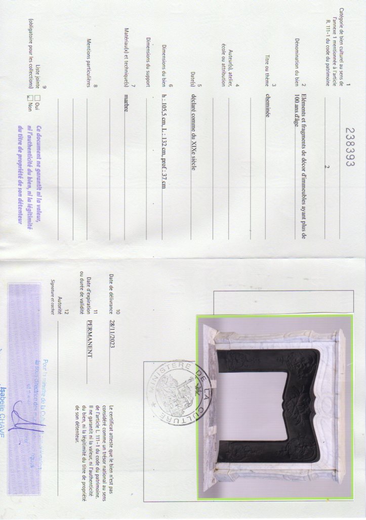 Export certificate