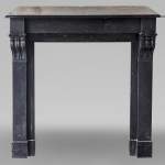 Napoleon III style mantel with black marble modillon