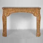 Regence period mantel in yellow marble
