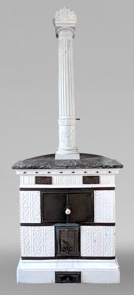 Prussian period earthenware stove, 1840-0