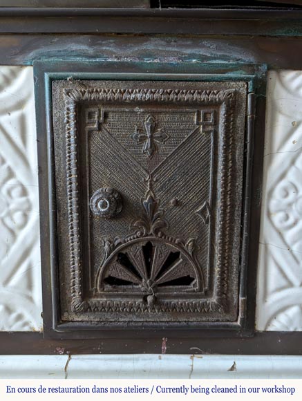 Prussian period earthenware stove, 1840-6