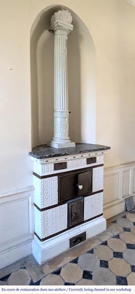 Prussian period earthenware stove, 1840-8