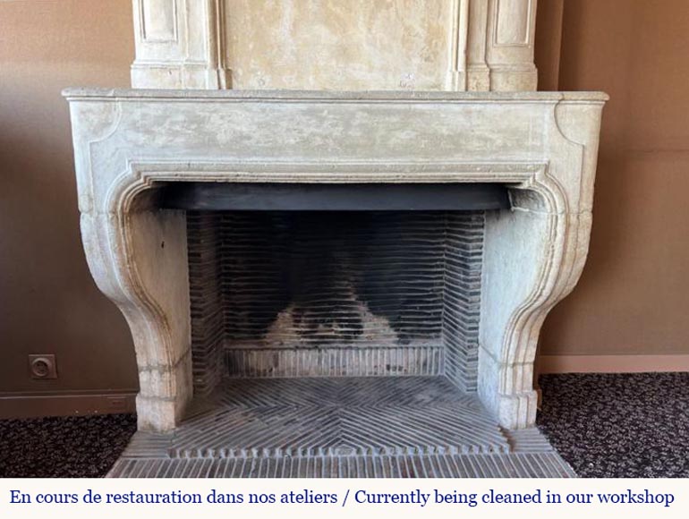Stone fireplace with overmantel, after Viollet-le-Duc-2