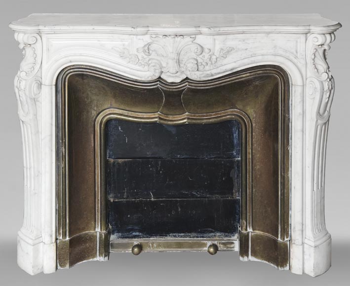 Louis XV style fireplace decorated with a palmette Louis XV style fireplace decorated with a palmette-0