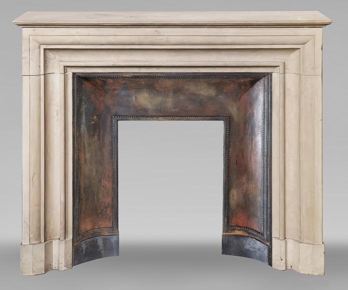 Louis XIV style stone fireplace from the 1950s Louis XIV style stone fireplace from the 1950s-0
