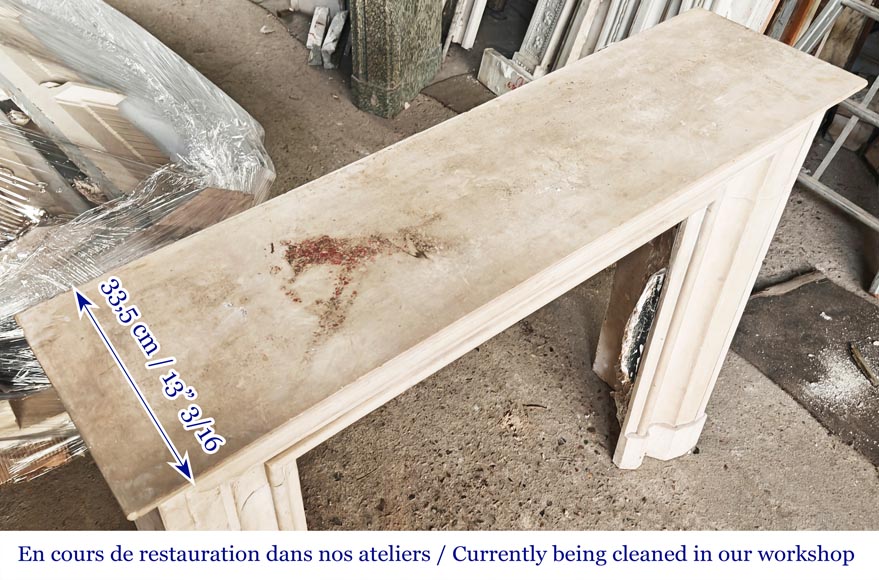 Louis XIV style stone fireplace from the 1950s Louis XIV style stone fireplace from the 1950s-8