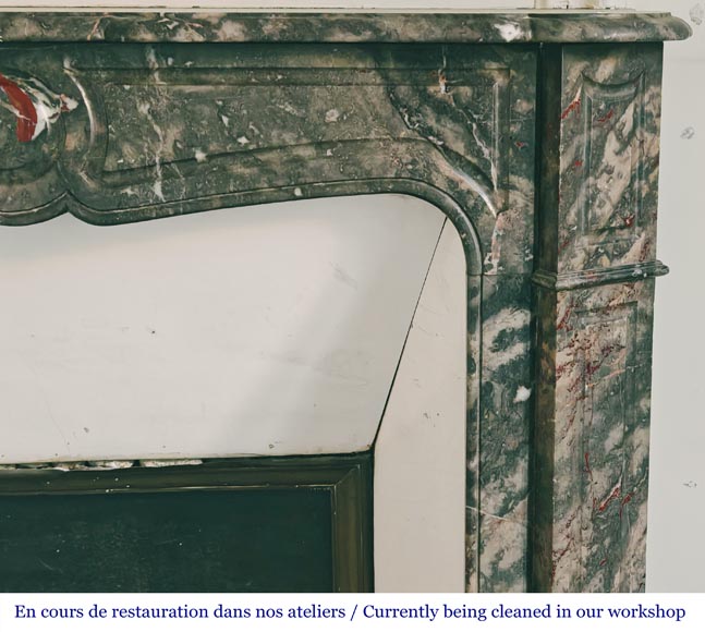 Louis XV style fireplace, Pompadour model, in Bois Jourdan marble-6