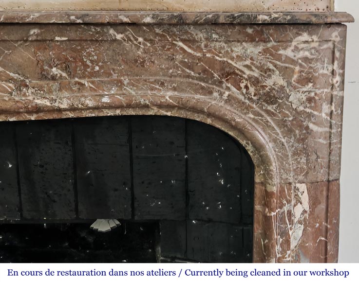 Regency-period fireplace in red marble from the North-6