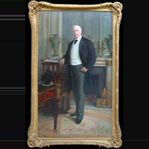 Standing portrait of the French President Félix Faure
