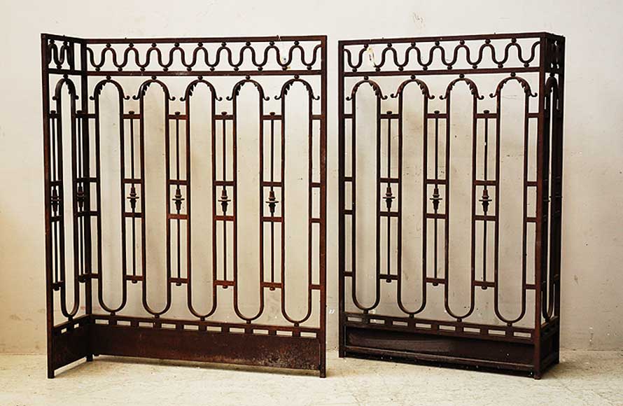 Wrought iron radiator screen-0