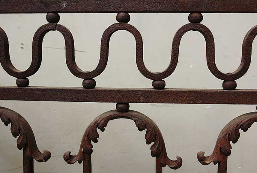 Wrought iron radiator screen-3