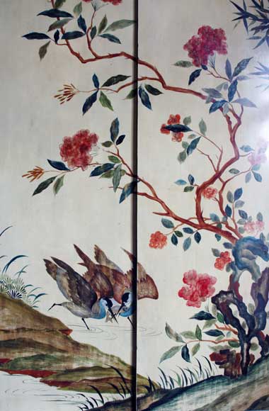 Paneled room with Coromandel lacquer panels-25
