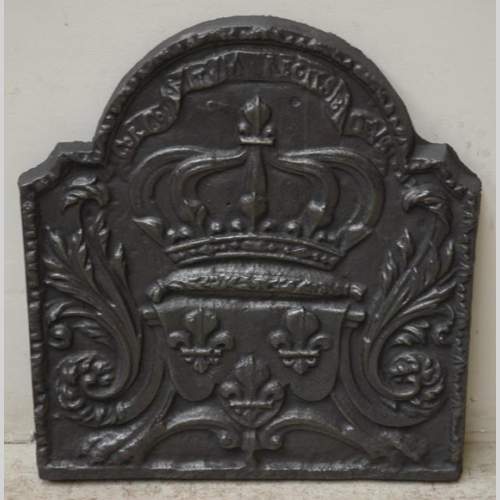 Cast iron fireback