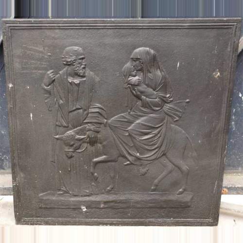 Cast iron fireback 