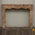 Louis XV style marble mantel