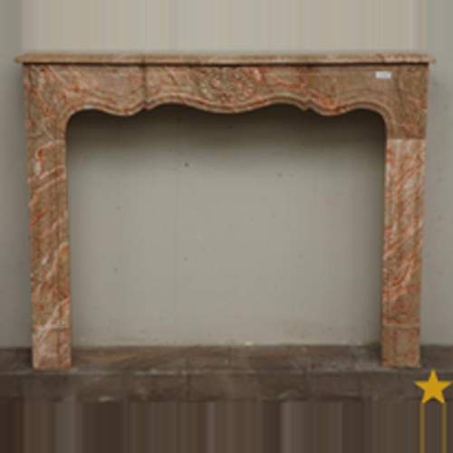 Louis XV style marble mantel