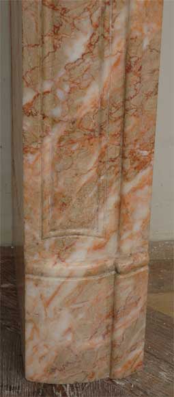 Louis XV style marble mantel-6