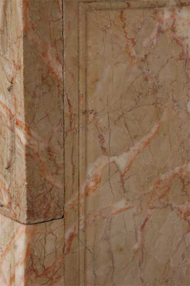 Louis XV style marble mantel-8
