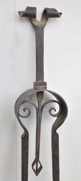 Fireplaces' accessories : plier and shovel in ironwork-5